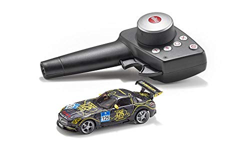 SIKU 6823, Mercedes-Benz SLS AMG GT3, Ferngesteuertes Spielzeugauto, 1:43, Schwarz, Metall/Kunststoff, Inkl…