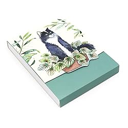 Punch Studio Houseplant Black Cat Pocket Notepad