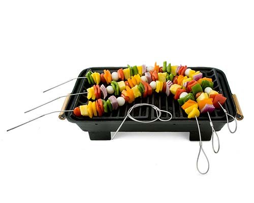 Fire Wire Stainless Steel Flexible Grilling Skewer, Set Of 4