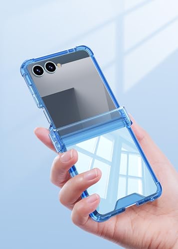 Hauw Funda Galaxy Z Flip7 5G,Funda de Teléfono Translúcida de Silicona Suave con Bisagra Ultrafina Todo Incluido Compatible con Samsung Galaxy Z Flip7 5G,Negro