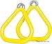 Swing Set Stuff Commercial Coated Triangle Trapeze Rings with SSS Logo Sticker, Yellow
