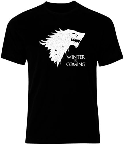 Mens Winter is Coming Black T-Shirt