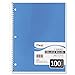 Mead Spiral Notebook, College Ruled, 1 Subject, 100 Sheets, Assorted Colors (06622)