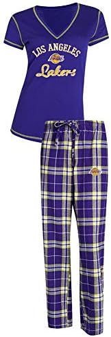 Concepts Sport Los Angeles LA Lakers Women's Pajama Set Duo Sleep Set
