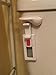 Childproof Toilet Handle Locks (1-Pack, Red Button)