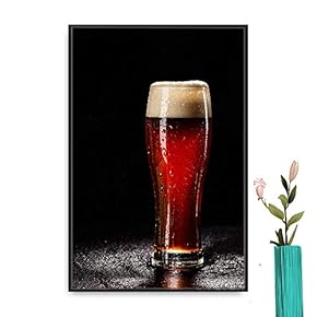 Framed Red Wine Home Artwork for Living Room Bedroom