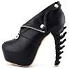 SHOW-STORY-BlackWhite-Zip-High-top-Bone-High-Heel-Platform-Ankle-BootsLF40605