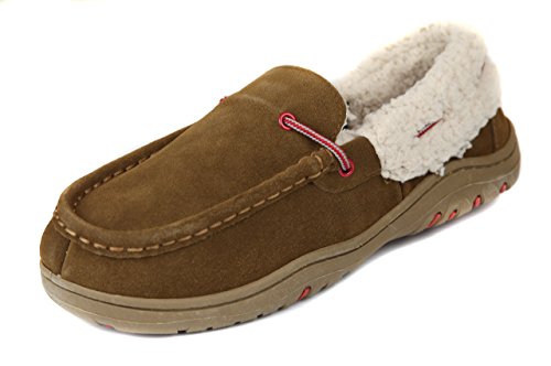Brown Men's Rockport Moccasin Slippers Rockport Mens Cinnamon
