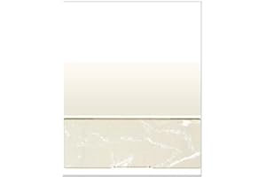 COMPUCHECKS Business Voucher Check Stock - Computer Laser Checks - 500 Sheets, Check on Bottom, Gold Marble