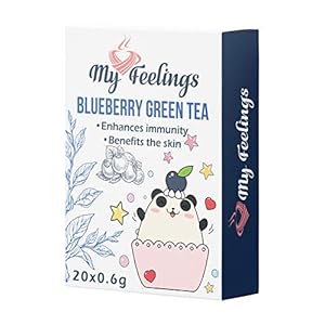 My Feelings Grüntee mit Blaubeeraroma – Pulverextrakt, 20 Sticks x 0,6 g