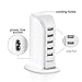 USB Wall Charger, USB Charging Station/Hub, 30W 5 Port USB Wall Charger Power Adapter, Portable Travel Charger Plug for iPhone iPad, Samsung,HTC, Blackberry, Bluetooth Speaker Headset & Power Bank