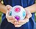 Toyzabo Challenging Puzzle Speed Cube Ball, Fun Fidget Toy Brain Teaser With 11 Rainbow Colors (3 Pack)