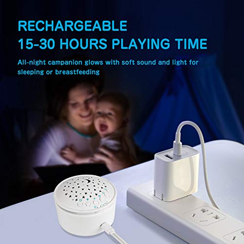 APUNOL Baby Sleep soothers, Rechargeable White Noise Sound Machine with