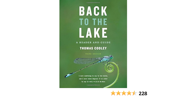 Back To The Lake A Reader And Guide 9780393937367 Cooley Thomas Books