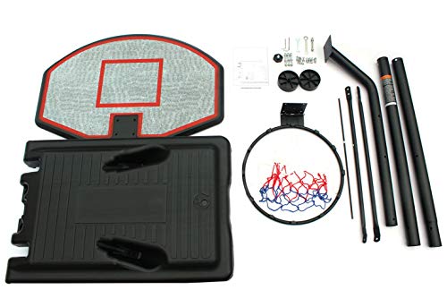 KLB Sport Portable Height Adjustable Youth Basketball Hoop System Stand w/Wheels, 36 Inch Backboard - Thumbnail 4