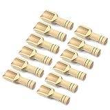 GANG 12 Pack 3 InchLong mini wooden scoops for bath salts Scooping Candy, Spices, Dry Fruit, Nuts, Bath salts, Laundry Detergent Scooping Spoon
