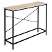 Bonnlo Entry Way Console Table Sturdy Metal Frame Sofa Table with Scratch-Resistant & Water-Resistant Wooden Top