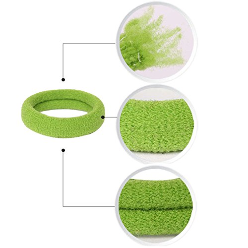 Hair Ties for Toddlers 100 PCS Cute 10 Colors 1.25 Inch Mini Seamless No Pull Small Size Hair Bands Ponytail Holder YYM