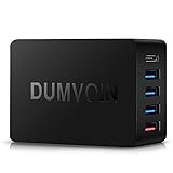 Quick Charge 3.0 & USB-C DUMVOIN Multi-port USB Charger (QC 2.0 Compatible) Wall Charging Station with (Qualcomm 3.0 Technology + Type-C Port) Adapter for iPhone, iPad, Samsung, LG and More