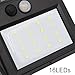 SMADZ SL11 Solar Lights Outdoor 16 LEDs Auto On/Off Security Wireless Waterproof for Garden Fence Wall Step Driveway Stairs Gutter Yard Patio Pool (White Light)