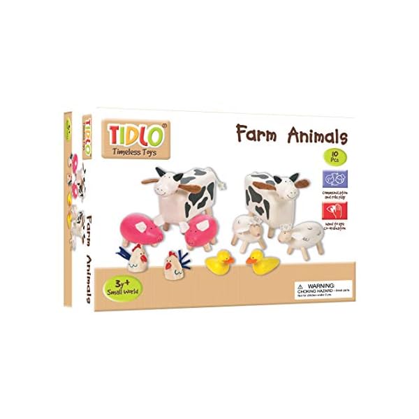 Tidlo Wooden Farm Animals
