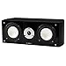 Fluance XL7CBK High Performance Two-Way Center Channel Speaker for Home Theater - Black Ash