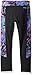 adidas Little Girls' Performance Tight Legging, Black/Green, 5