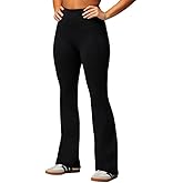 Fabletics Women's Oasis Pureluxe High-Waisted Kick Flare, Light Compression, Buttery Soft