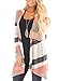 Sidefeel Women Color Block Open Front Long Sleeve Knit Cardigan X-Large Multicolor