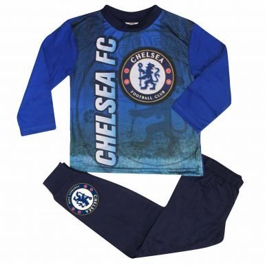 Chelsea Kids FC Crest Pyjamas With Full Colour Print