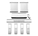Bose Lifestyle 650 Home Entertainment System + Additional Acoustimass 300 Wireless Bass Module (White)
