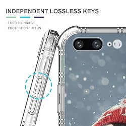 CARLOCA Compatible with iPhone 8 Plus Case,Clear