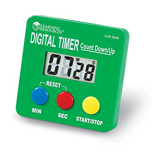 Learning Resources LER4339 Digital Timer, Count Down/Up