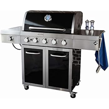 burner stainless grill porcelain steel gas outdoor mark smoker bbq patio deck mm box