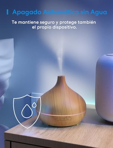 Meross Smart Aroma Diffuser with App Control, WiFi Humidifier Compatible with Apple Home, Alexa and Google Home, Programmable Function, Voice Control and Remote Control, 400ml