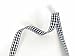 Micomon Buffalo Check Ribbon Black and White Gingham Ribbon 25 Yards for Crafts (3/8
