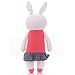 Me Too Tiramitu Stuffed Bunny Dolls Rabbit Toys Easter Gifts Decorations Heart Dress12 inches (Red)