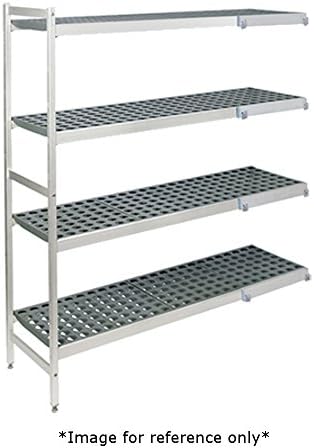 Fermod 4R31C83-CE Fermostock 4-Tier Shelving Unit Corner Expansion Kit 83"H x 31"W x 22"D 800 lbs Max Weight Per Shelf
