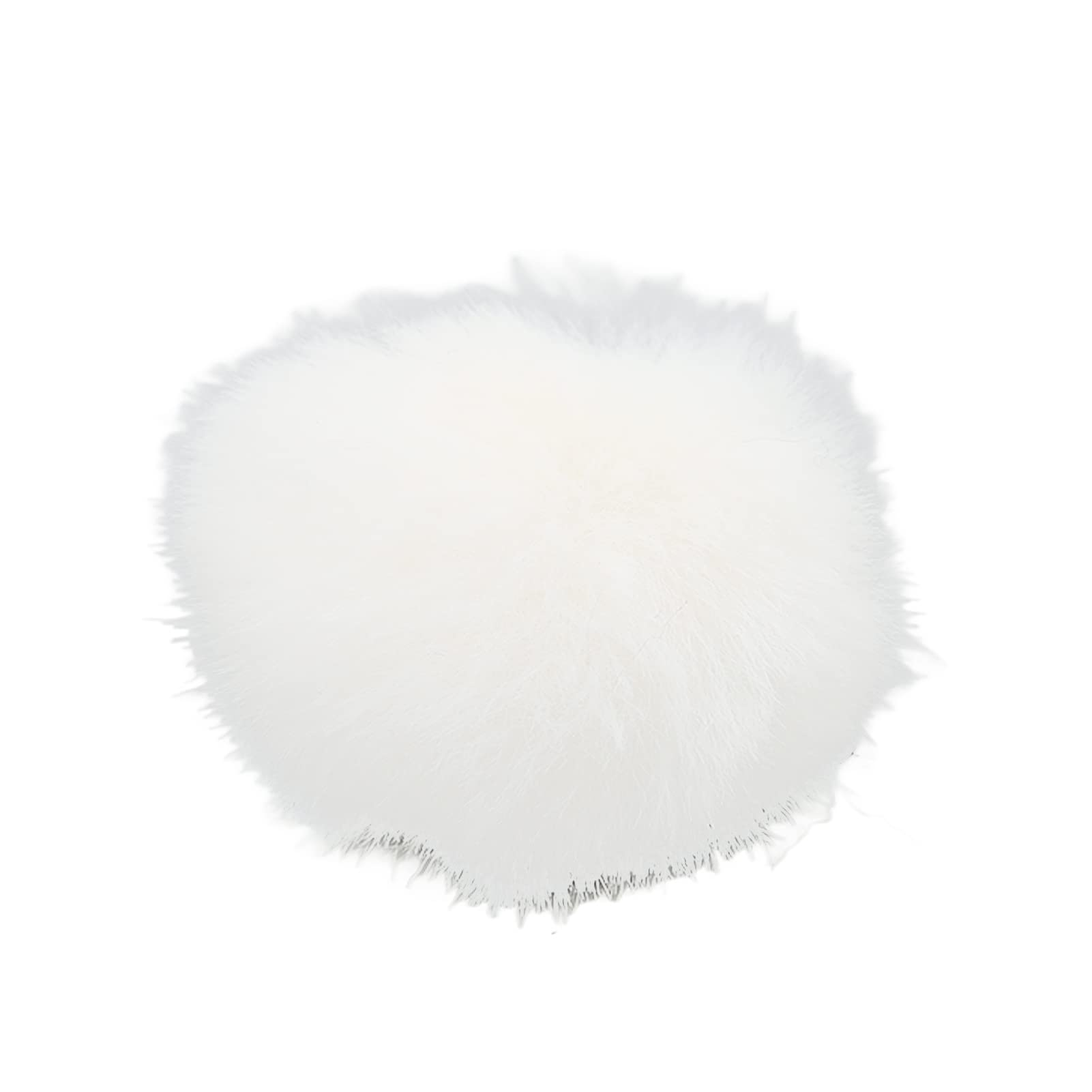 Lavalier Microphone Wind Screen Furry Muffs 0.5cm / 0.2in,Wind Shield Mic Windshield Muff Fur,Microphone Furry Windscreen Muff Lapel Microphone Cover (White)