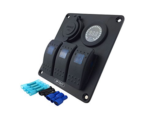 IZTOSS-Blue-led-3-gang-DC12V24V-switch-panel-with-led-power-socket-42A-dual-USB-voltmeter-and-wiring-kits IZTOSS-Blue-led-3-gang-DC12V24V-switch-panel-with-led-power-socket-42A-dual-USB-voltmeter-and-wiring-kits