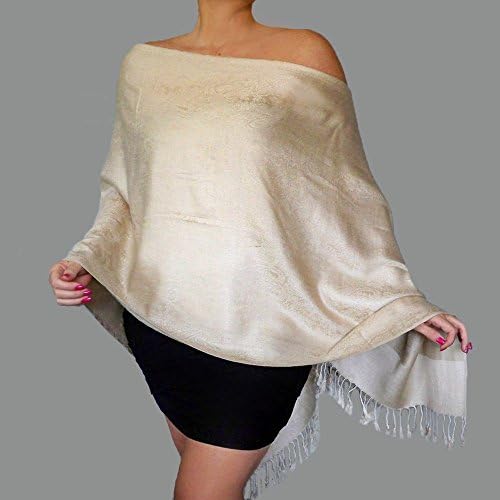 Plus Size Cream Shawl Mother Of The Bride Dress Wrap Ivory Wedding Pashmina By ZiiCi