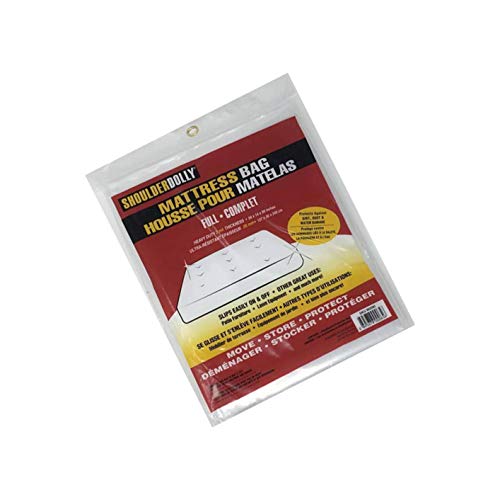Shoulder Dolly M2090 Full Size Mattress Bag for Storage, Moving, Protection-Premium Quality Plastic - Full 2 Mil - Thumbnail 5