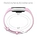 Henoda Replacement Bands Compatible with Fitbit Charge 2, Classic Genuine Leather Charge 2 Band Fitness Wristband for Women Men Small Large Pink