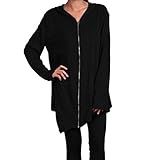 Zmart Women's Zip-Front Long Hoodie Jacket