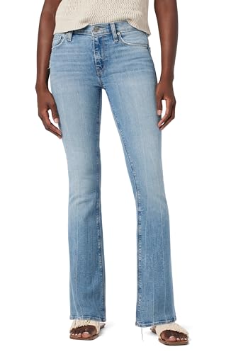 HUDSON Women’s Nico Mid-Rise Bootcut Barefoot, Mustang Distressed