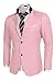 Coofandy Men's Casual Dress Suit Slim Fit Stylish Blazer Coats Jackets, Size Medium, Pink