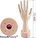 Rossy&Nancy Practice Flexible Mannequin Hand Nail Display with Soft Fingers and Practice Manicure Nails Hand