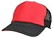 Plain Mesh Hat Two Tone Sandwich Bill Baseball Cap (Adjustable Snap Back- 21 Colors)