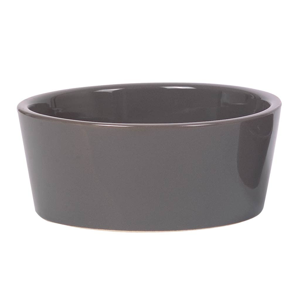 Nobby Hermos Ceramic Bowl, Dark Grey, Diameter 21.5 x 8.0 cm, 2.00 L, Pack of 1