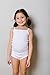 Feathers Girls Solid White Tagless Cami Super Soft Undershirts (3/Pack) 14 yrs, White